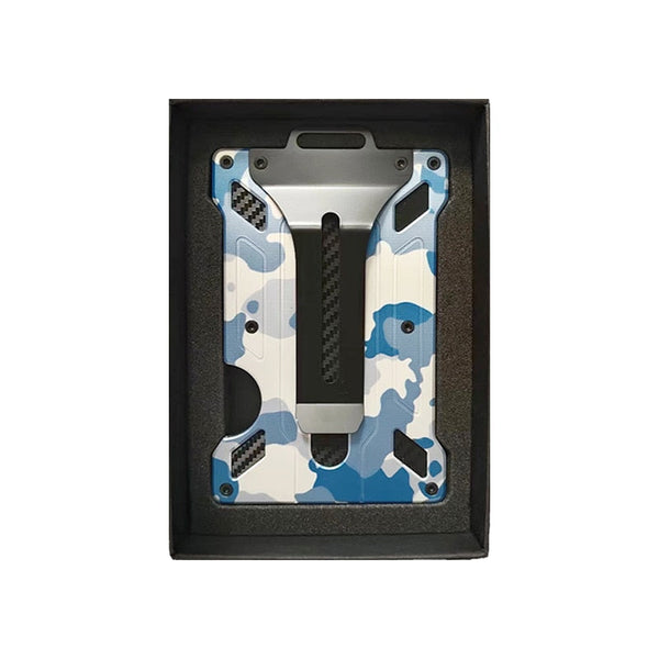 Men's Slim Aluminum Wallet ID Badge Card Holder RFID Blocking