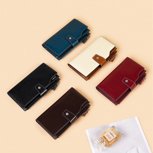 Women Large Capacity Long Wallet Card Holder Organizer Purse