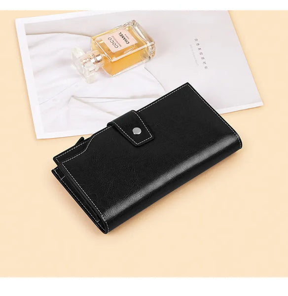 Women Large Capacity Long Wallet Card Holder Organizer Purse