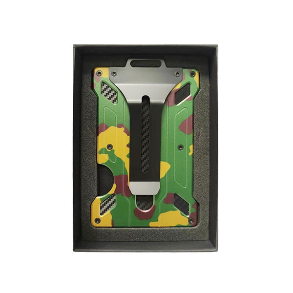 Men's Slim Aluminum Wallet ID Badge Card Holder RFID Blocking