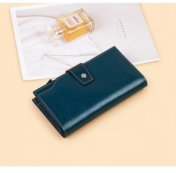 Women Large Capacity Long Wallet Card Holder Organizer Purse