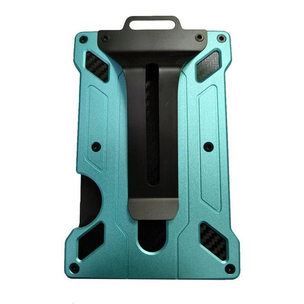 Men's Slim Aluminum Wallet ID Badge Card Holder RFID Blocking