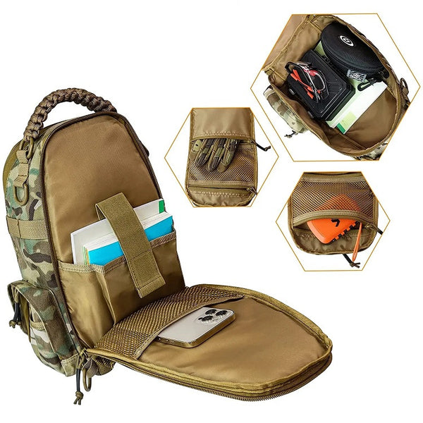 Tactical MOLLE Large-Capacity EDC Crossbody Sling Bag
