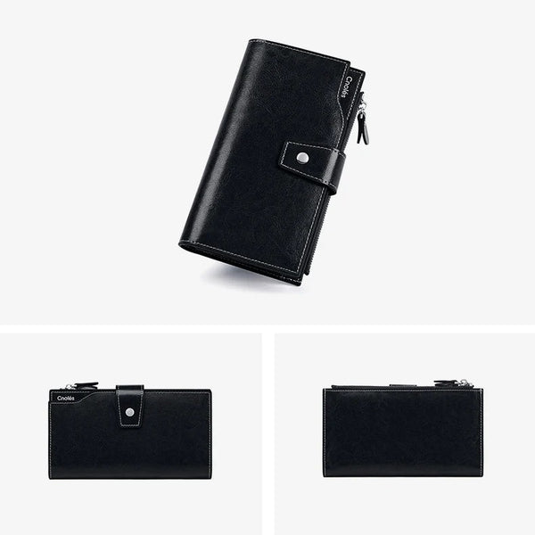 Women Large Capacity Long Wallet Card Holder Organizer Purse