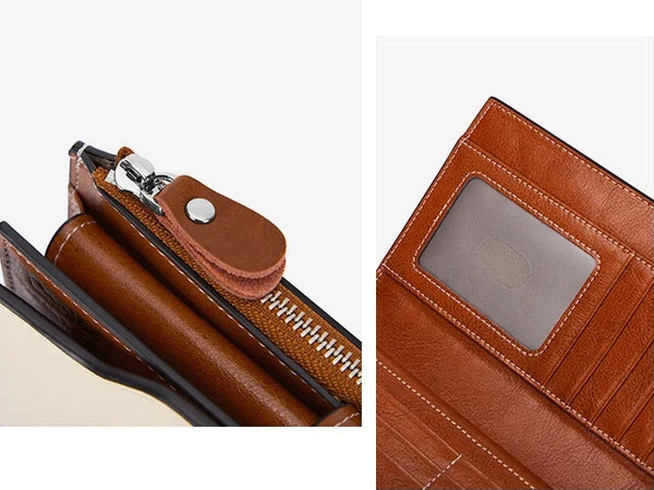 Women Large Capacity Long Wallet Card Holder Organizer Purse