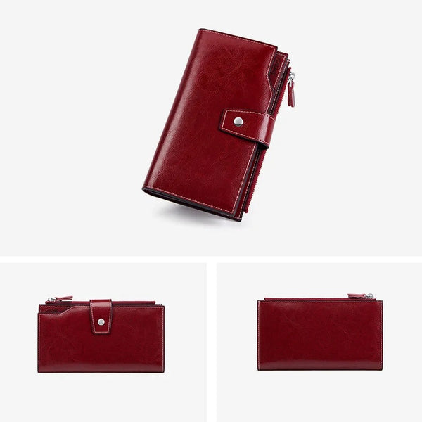 Women Large Capacity Long Wallet Card Holder Organizer Purse