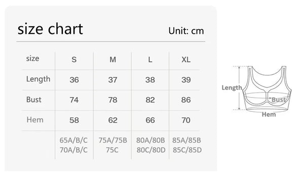 Women Running Sports Bra High Stretch Crop Top