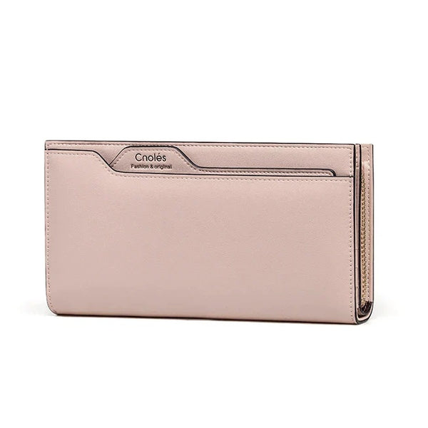 Women Soft Leather Long Wallet Card Holder Phone Purse