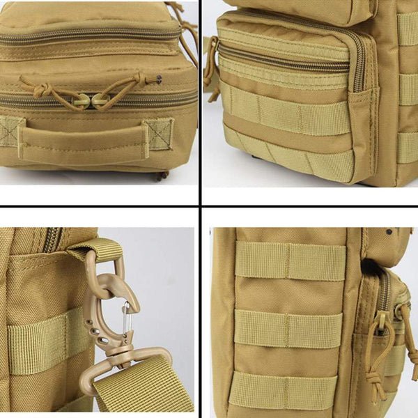 600D Tactical MOLLE Portable Shoulder Bag EDC Waterproof