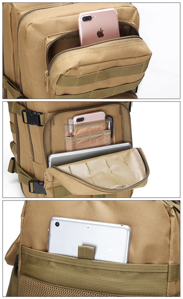 600D Tactical MOLLE Softback Climbing Backpack 35L