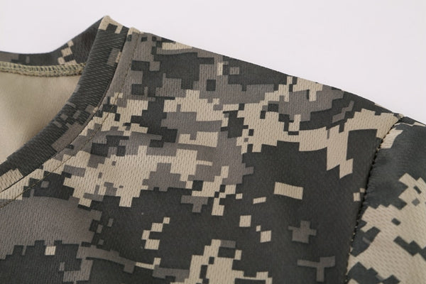 Tactical Mens Camouflage T-Shirt Long Sleeve