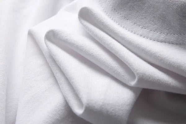 Mens Retro Printed Cotton T-Shirt Short Sleeve