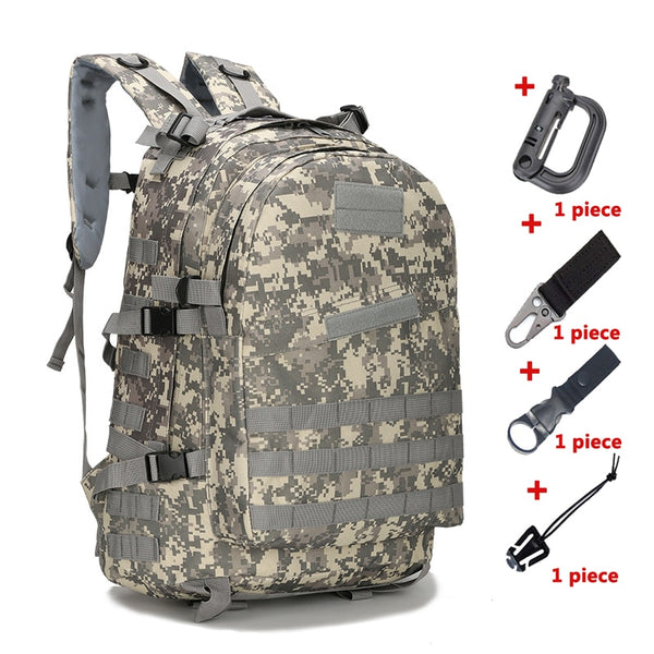 600D Tactical MOLLE Large Capacity 3D Backpack 35L