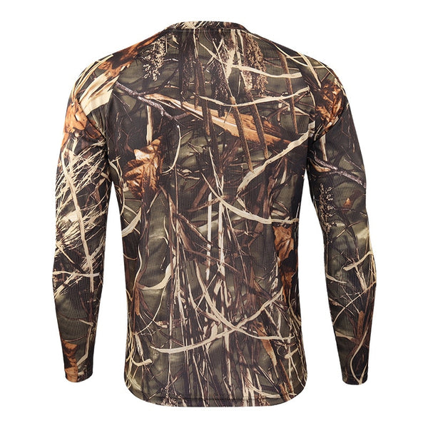 Tactical Mens Camouflage T-Shirt Long Sleeve