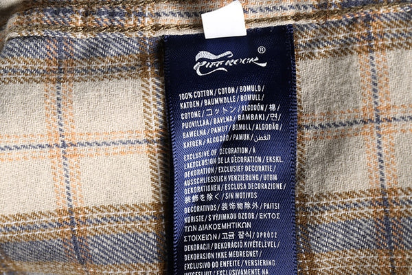 Mens Cotton Flannel Shirt Long Sleeve