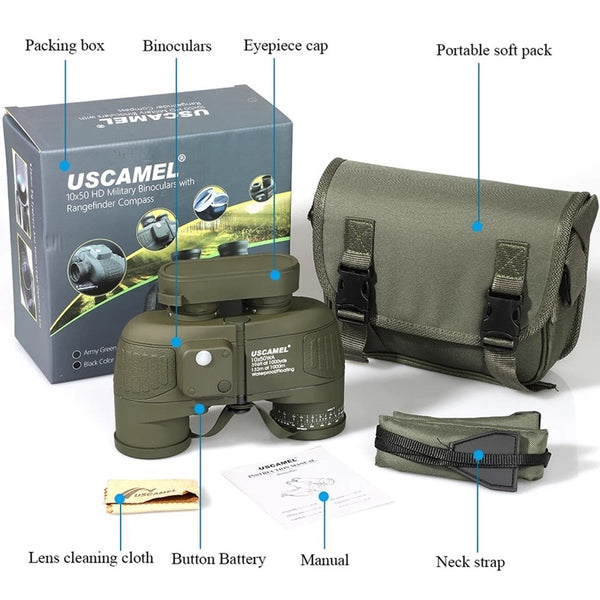 USCAMEL 10x50 BAK-4 FMC Porro Marine Binoculars