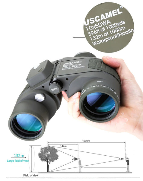USCAMEL 10x50 BAK-4 FMC Porro Marine Binoculars
