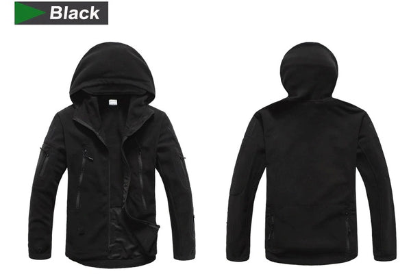 Tactical Mens Hooded Fleece Jacket