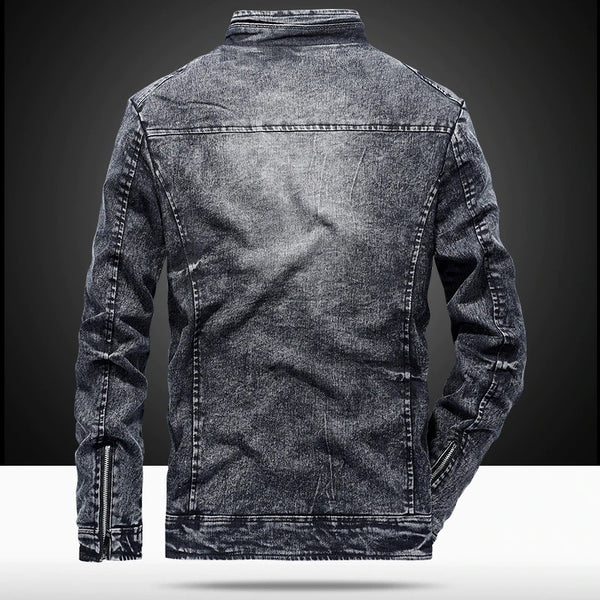 Mens New Trend Casual Slim Fit Denim Jacket