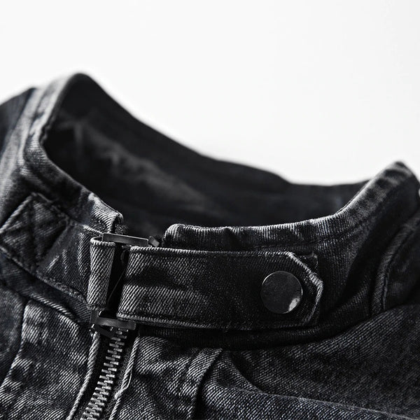 Mens New Trend Casual Slim Fit Denim Jacket