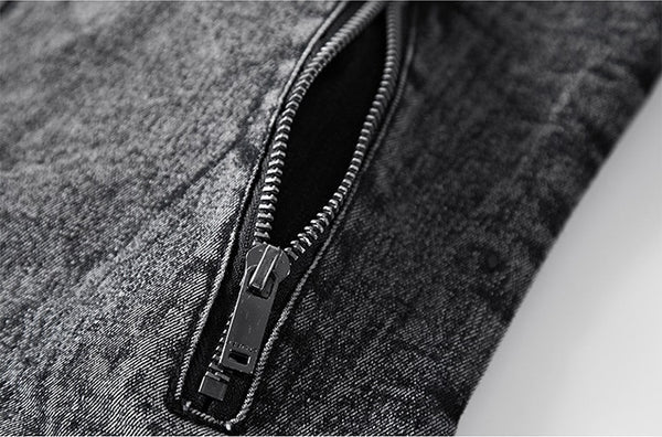 Mens New Trend Casual Slim Fit Denim Jacket