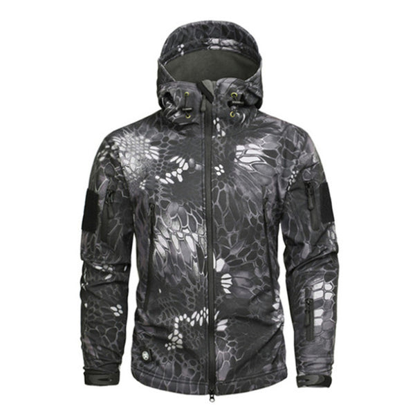Tactical Mens Windbreaker Winter Thermal Fleece Jacket