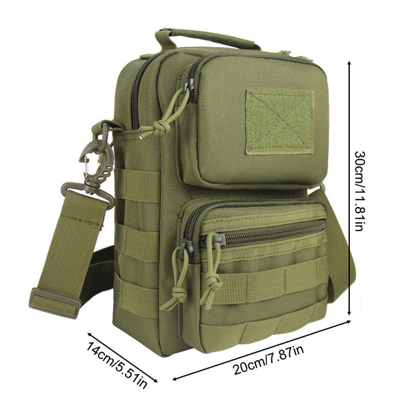 600D Tactical MOLLE Portable Shoulder Bag EDC Waterproof