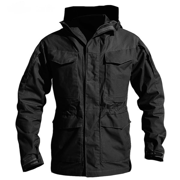 Tactical Mens M65 Windbreaker Military Field Jacket Rip-Stop Waterproof