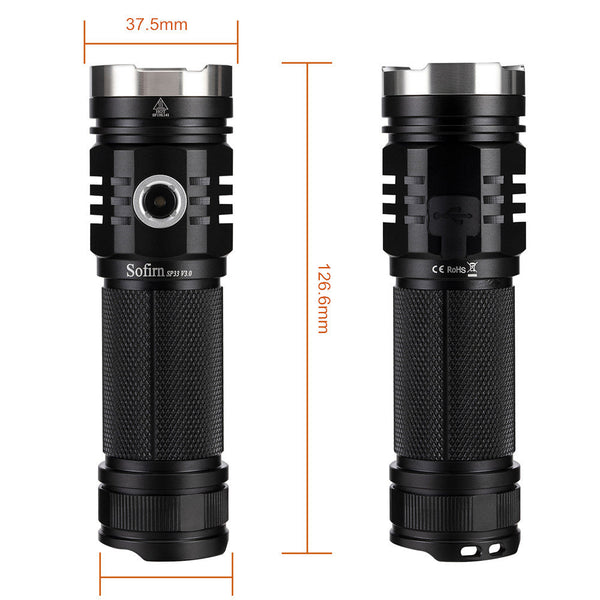 SP33 V3 LED Flashlight Cree XHP50.2 USB-C Direct Charge 3500lm
