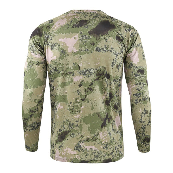 Tactical Mens Camouflage T-Shirt Long Sleeve