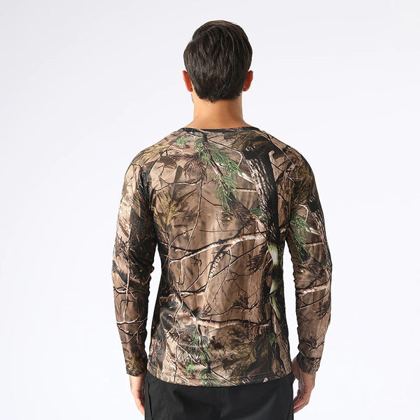 Tactical Mens Camouflage T-Shirt Long Sleeve