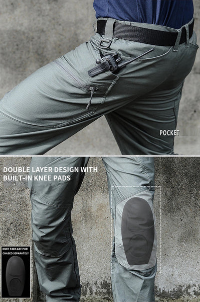 Tactical Mens Cargo Pants Urban Trousers Ripstop Waterproof