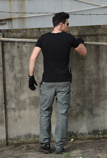 Tactical Mens Cargo Pants Urban Trousers Ripstop Waterproof