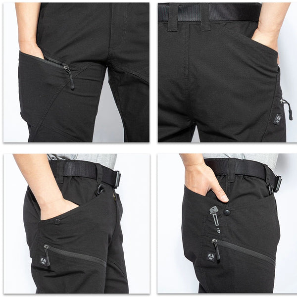 Tactical Mens Cargo Pants Urban Trousers Ripstop Waterproof