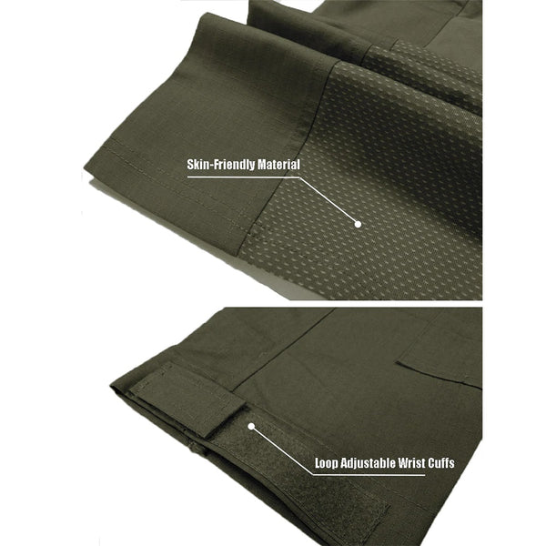 Tactical Mens Combat T-Shirt Ripstop Long Sleeve