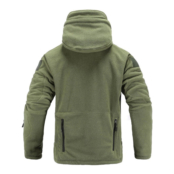 Tactical Mens Hooded Fleece Jacket