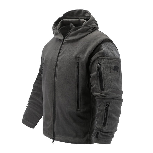 Tactical Mens Hooded Fleece Jacket