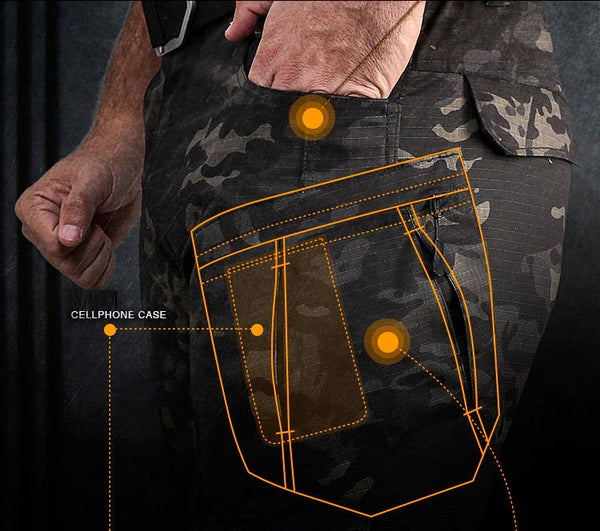 Tactical Mens IX8 Cargo Pants Active Combat Trousers Ripstop Waterproof