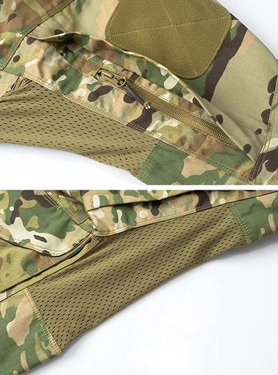 Tactical Mens Shirt Military Combat Long Sleeve