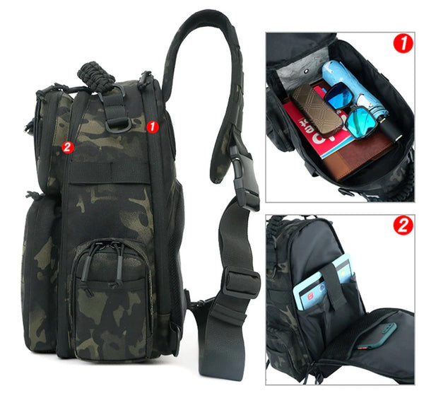 Tactical MOLLE Large-Capacity EDC Crossbody Sling Bag