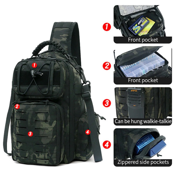 Tactical MOLLE Large-Capacity EDC Crossbody Sling Bag