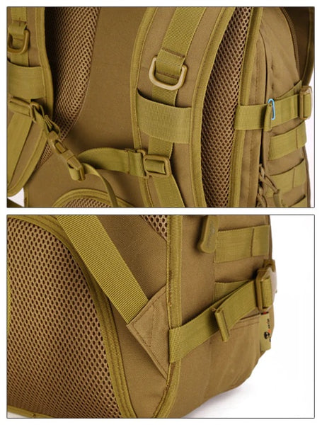 Tactical MOLLE Multi-compartment Military Backpack Waterproof 36L