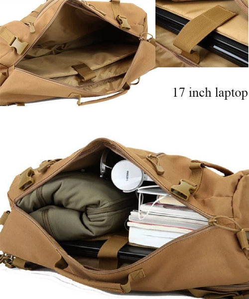 Tactical MOLLE Multi-function Hiking Rucksack Travel Backpack 36L