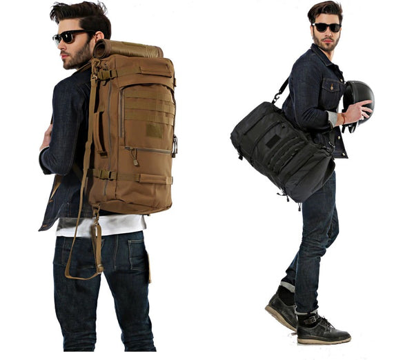 Tactical MOLLE Multi-function Hiking Rucksack Travel Backpack 36L