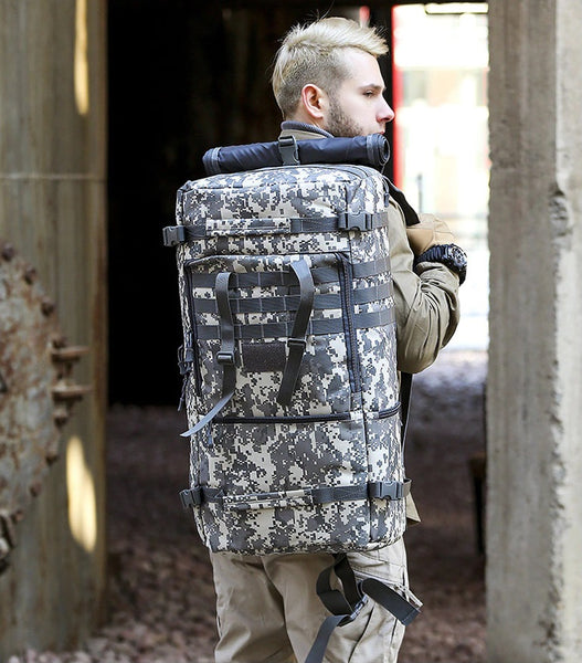 Tactical MOLLE Multi-function Hiking Rucksack Travel Backpack 36L