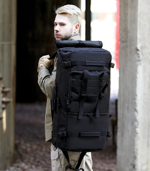 Tactical MOLLE Multi-function Hiking Rucksack Travel Backpack 36L