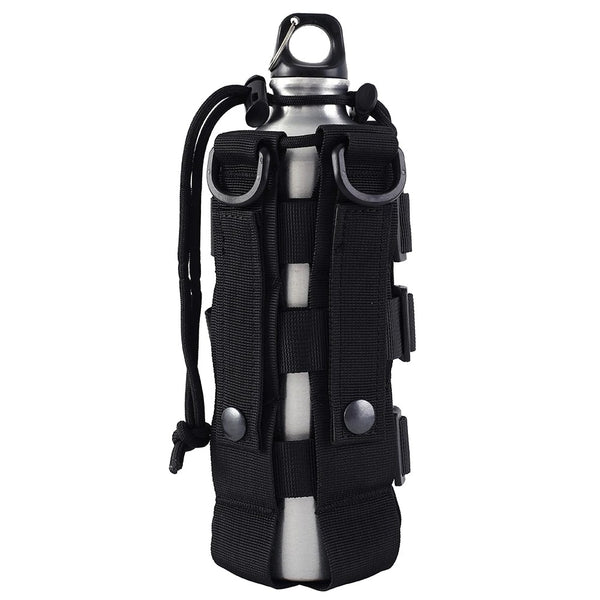 Tactical MOLLE Water Bottle Pouch Kettle Bag Adjustable Waterproof 0.5-2.5L
