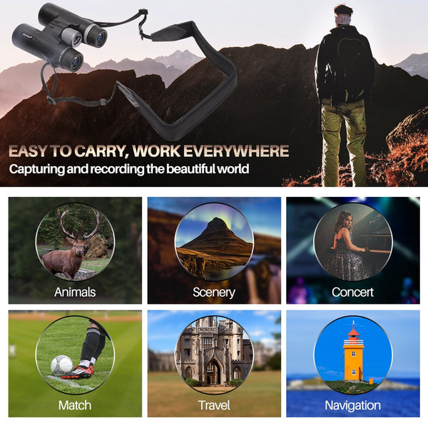 USCAMEL 10x42/8x42 BAK-4 Military Compact Binoculars