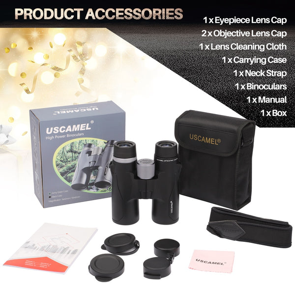 USCAMEL 10x42/8x42 BAK-4 Military Compact Binoculars