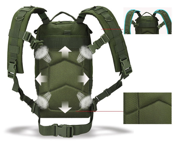 1000D Tactical MOLLE Backpack Outdoor Climbing 28L